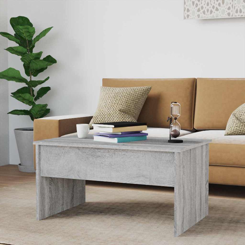 Tavolino Salotto Grigio Sonoma 80x50,5x41,5cm Legno Multistrato | homemem39
