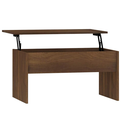Tavolino Rovere Marrone 80x50,5x41,5 cm in Legno Multistrato | homemem39
