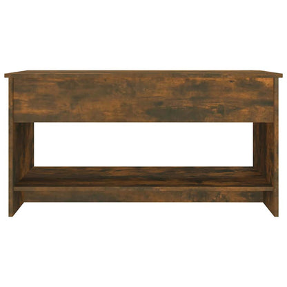 Tavolino da Salotto Rovere Fumo 102x50x52,5cm Legno Multistrato | homemem39