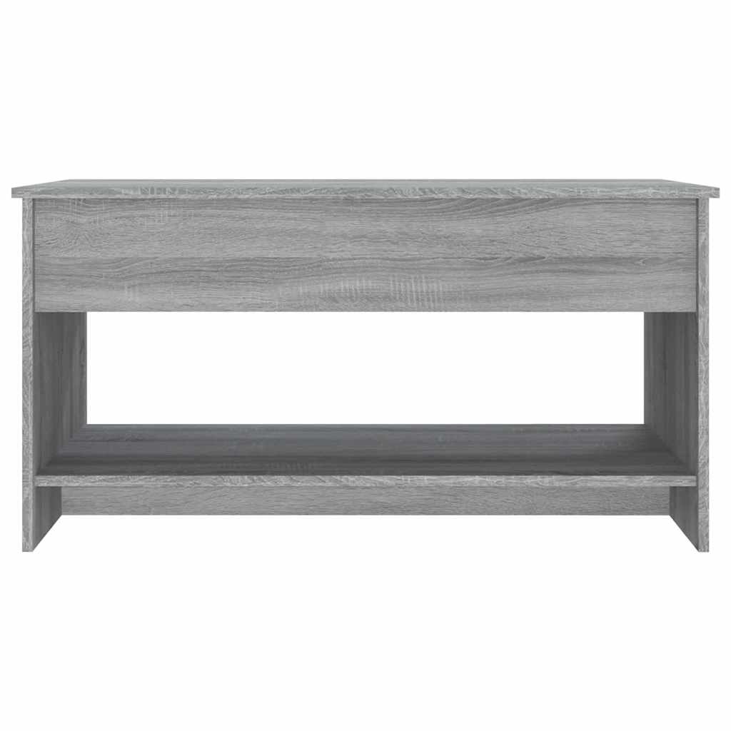 Tavolino Salotto Grigio Sonoma 102x50x52,5 cm Legno Multistrato
