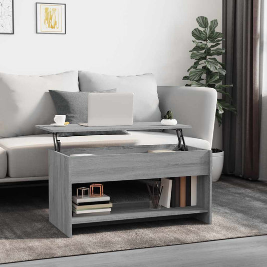 Tavolino Salotto Grigio Sonoma 102x50x52,5 cm Legno Multistrato | homemem39