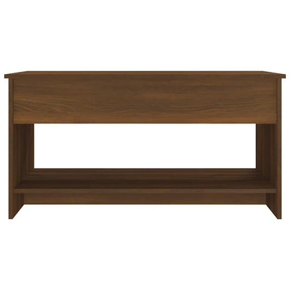 Tavolino Salotto Rovere Marrone 102x50x52,5cm Legno Multistrato | homemem39