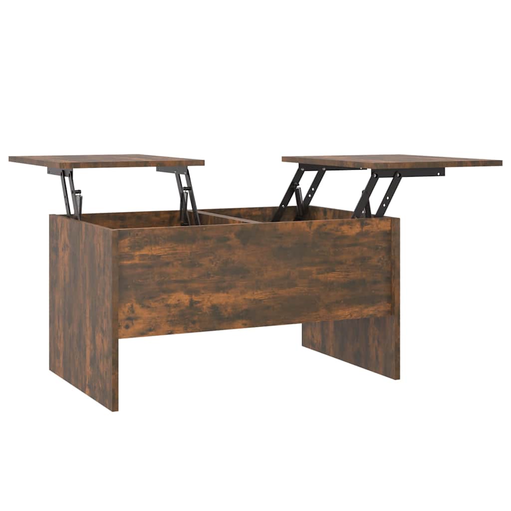Tavolino da Salotto Rovere Fumo 80x50x42,5 cm Legno Multistrato