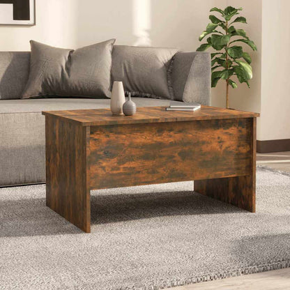 Tavolino da Salotto Rovere Fumo 80x50x42,5 cm Legno Multistrato