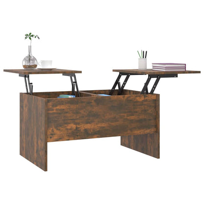 Tavolino da Salotto Rovere Fumo 80x50x42,5 cm Legno Multistrato