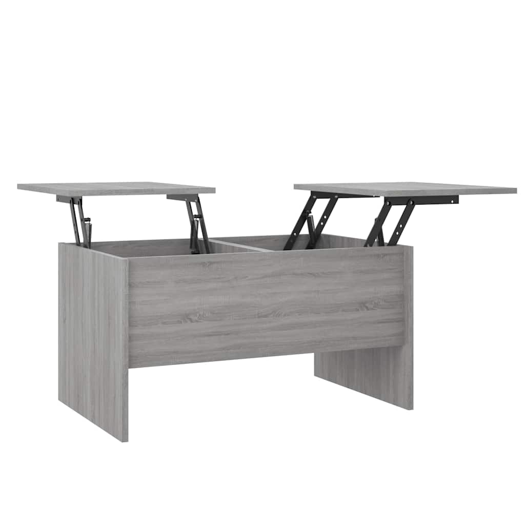 Tavolino Salotto Grigio Sonoma 80x50x42,5 cm Legno Multistrato