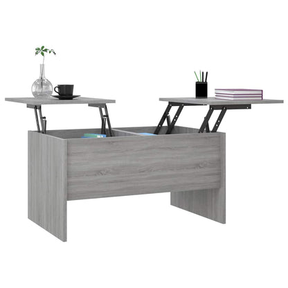 Tavolino Salotto Grigio Sonoma 80x50x42,5 cm Legno Multistrato