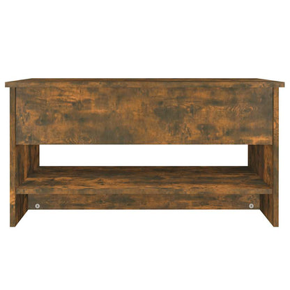 Tavolino da Salotto Rovere Fumo 80x50x40 cm Legno Multistrato | homemem39