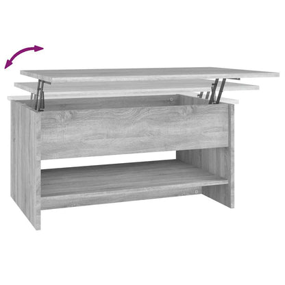 Tavolino da Salotto Grigio Sonoma 80x50x40 cm Legno Multistrato | homemem39