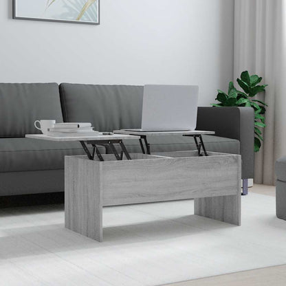 Tavolino Grigio Sonoma 102x50,5x46,5 cm in Legno Multistrato | homemem39