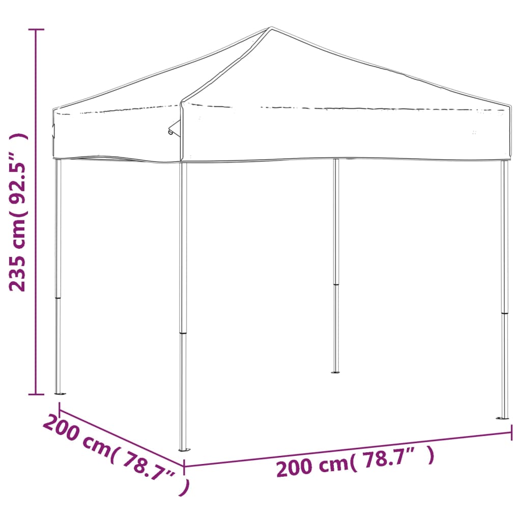 Tenda per Feste Pieghevole Blu 2x2 m | homemem39