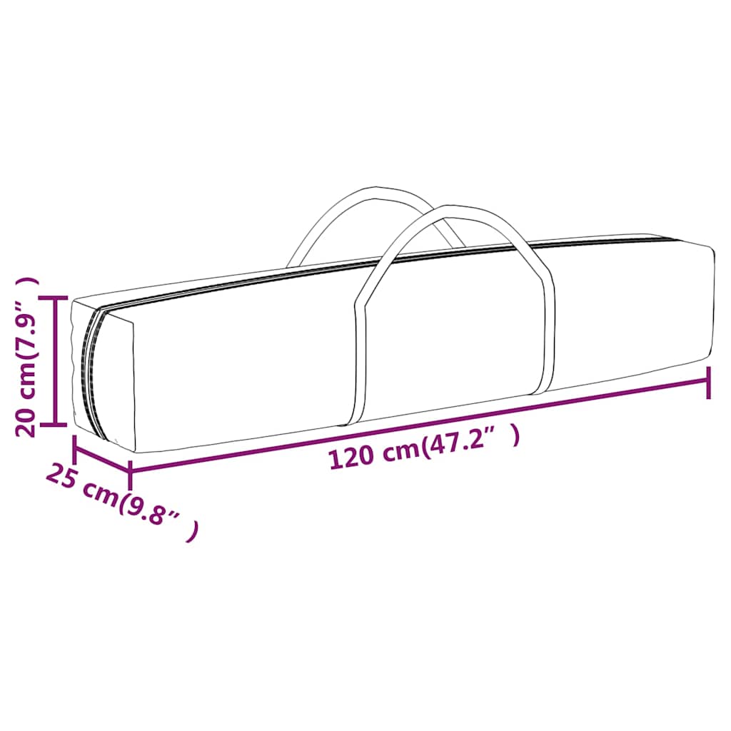 Tenda per Feste Pieghevole Blu 2x2 m