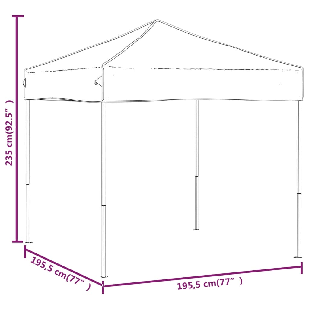 Tenda per Feste Pieghevole Tortora 2x2 m | homemem39