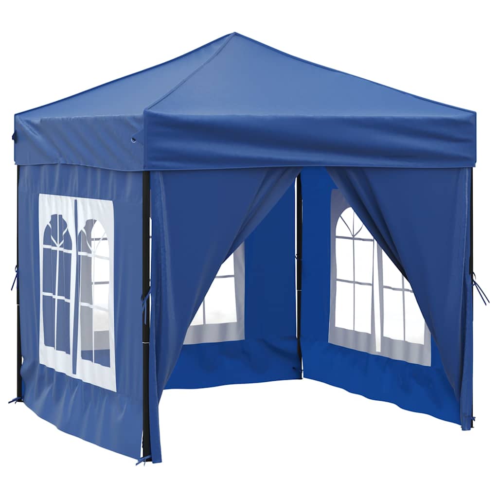 Tenda per Feste Pieghevole con Pareti Laterali Blu 2x2 m - homemem39