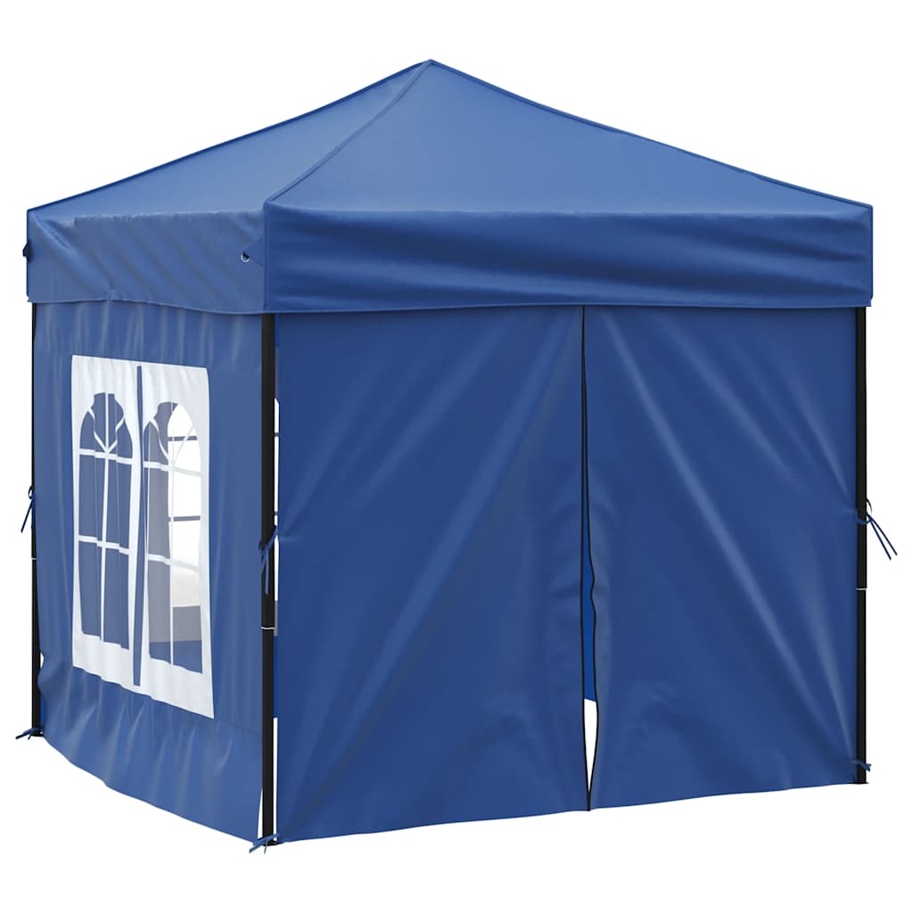 Tenda per Feste Pieghevole con Pareti Laterali Blu 2x2 m - homemem39