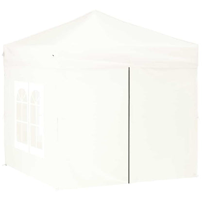 Tenda per Feste Pieghevole con Pareti Laterali Bianco 2x2 m - homemem39