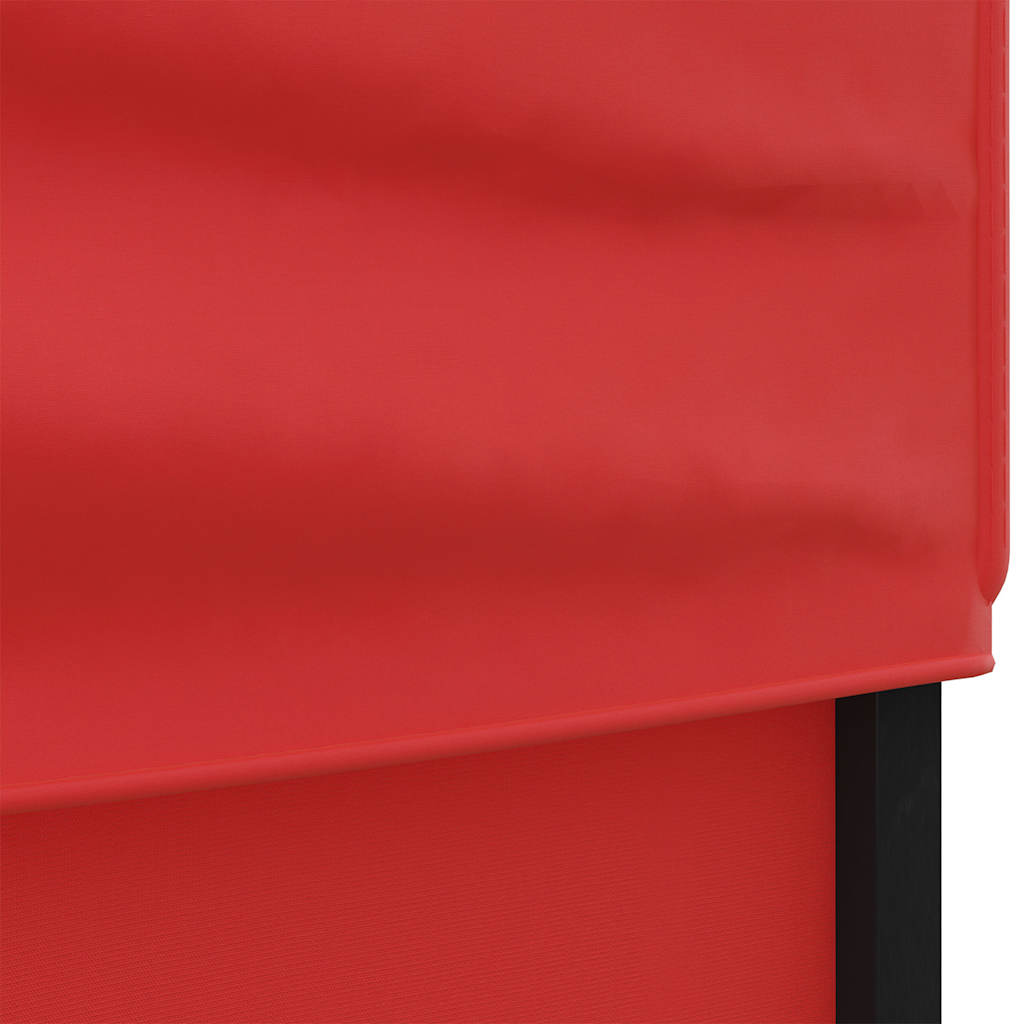 Tenda per Feste Pieghevole con Pareti Laterali Rosso 2x2 m | homemem39