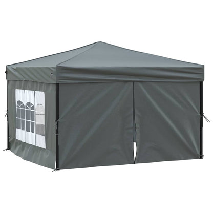 Tenda per Feste Pieghevole con Pareti Laterali Antracite 3x3 m - homemem39