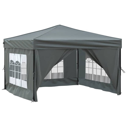 Tenda per Feste Pieghevole con Pareti Laterali Antracite 3x3 m - homemem39
