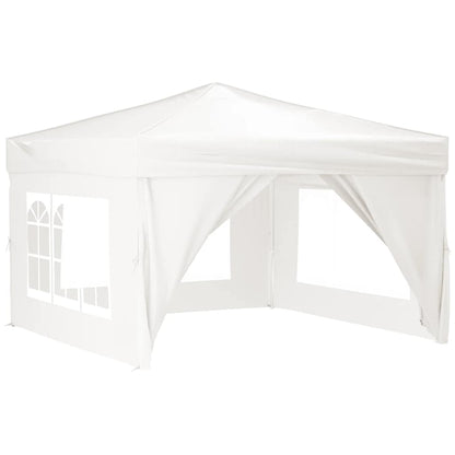 Tenda per Feste Pieghevole con Pareti Laterali Bianco 3x3 m | homemem39