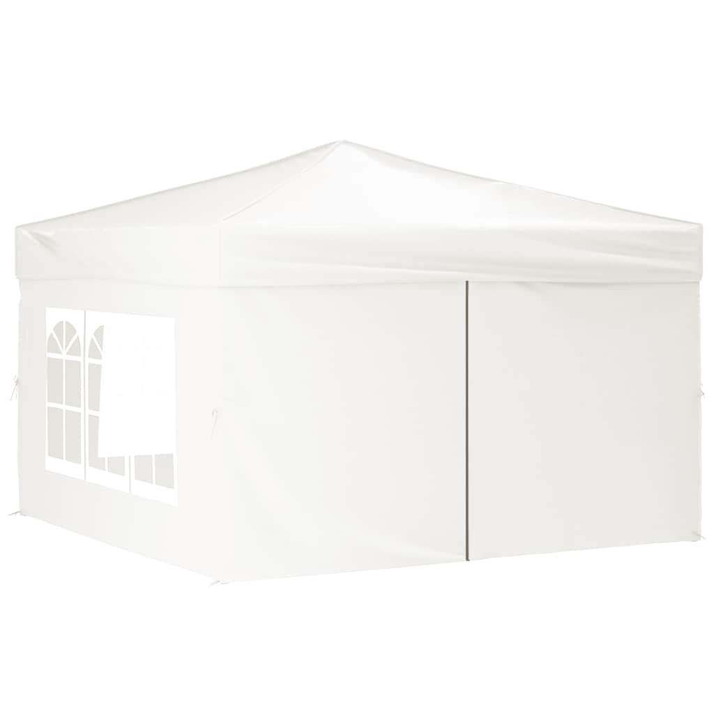 Tenda per Feste Pieghevole con Pareti Laterali Bianco 3x3 m | homemem39