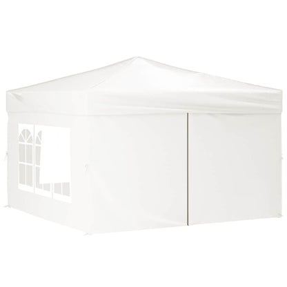 Tenda per Feste Pieghevole con Pareti Laterali Bianco 3x3 m | homemem39
