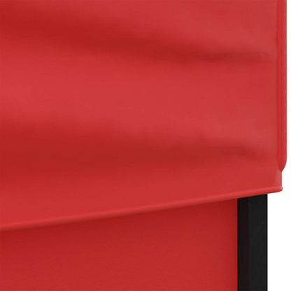 Tenda per Feste Pieghevole con Pareti Laterali Rosso 3x3 m - homemem39