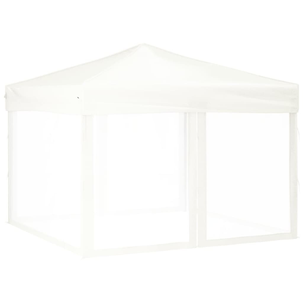 Tenda per Feste Pieghevole con Pareti Laterali Bianco 3x3 m - homemem39