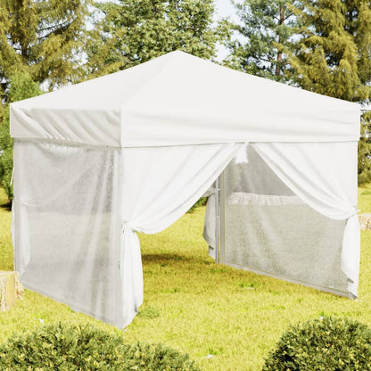 Tenda per Feste Pieghevole con Pareti Laterali Bianco 3x3 m - homemem39