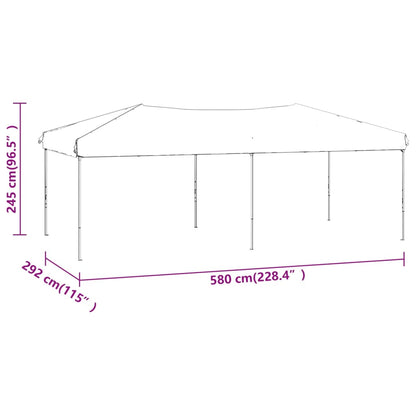 Tenda per Feste Pieghevole Nero 3x6 m | homemem39