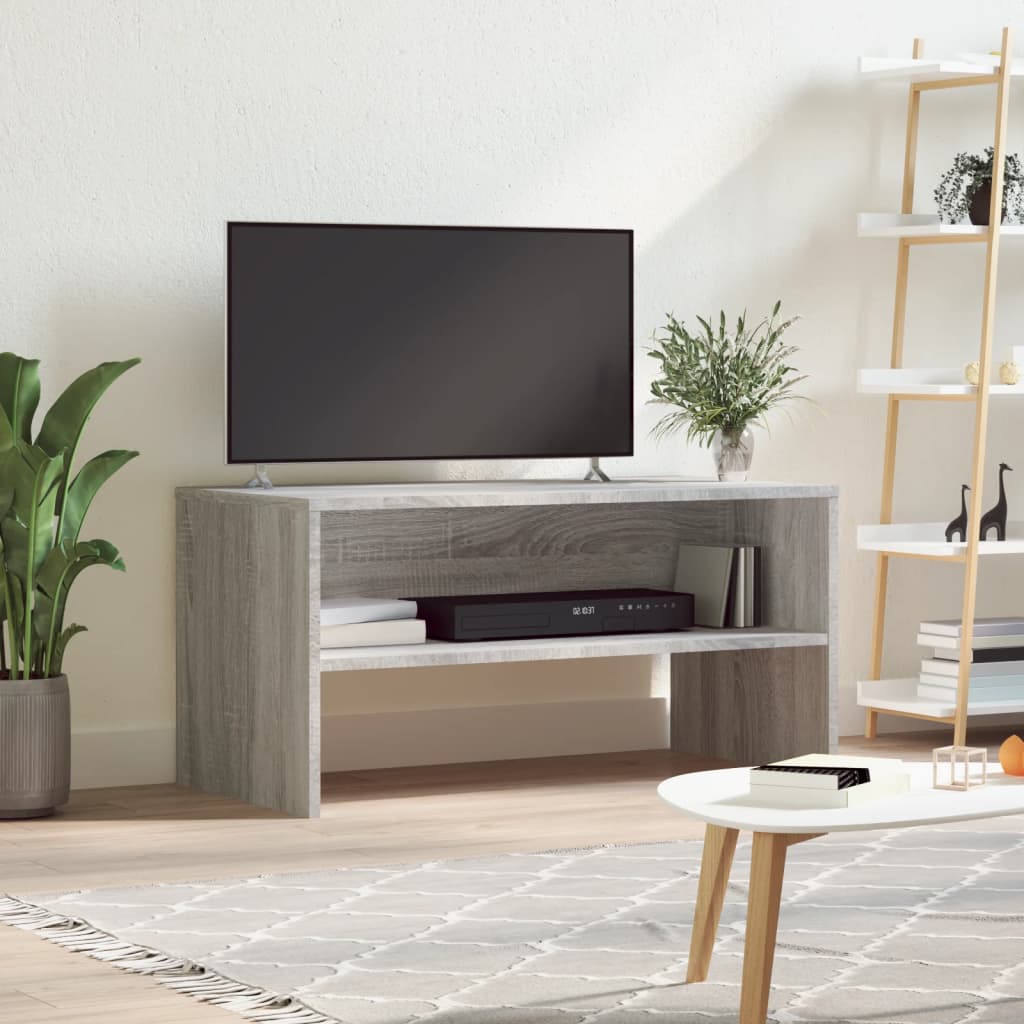 Mobile Porta TV Grigio Sonoma 80x40x40 cm in Legno Multistrato - homemem39