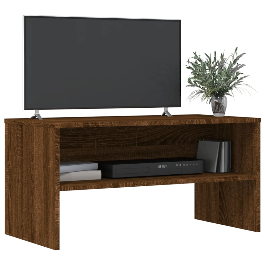 Mobile Porta TV Rovere Marrone 80x40x40 cm in Legno Multistrato - homemem39
