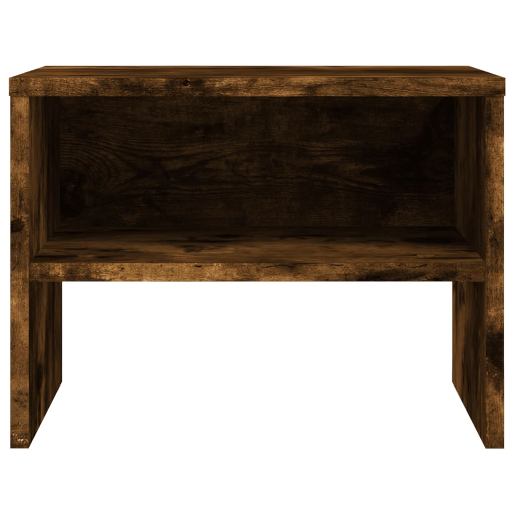 Comodini Rovere Fumo 2 pz 40x30x30 cm Legno Multistrato | homemem39