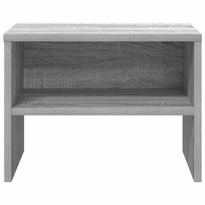 Comodino Grigio Sonoma 40x30x30 cm in Legno Multistrato - homemem39