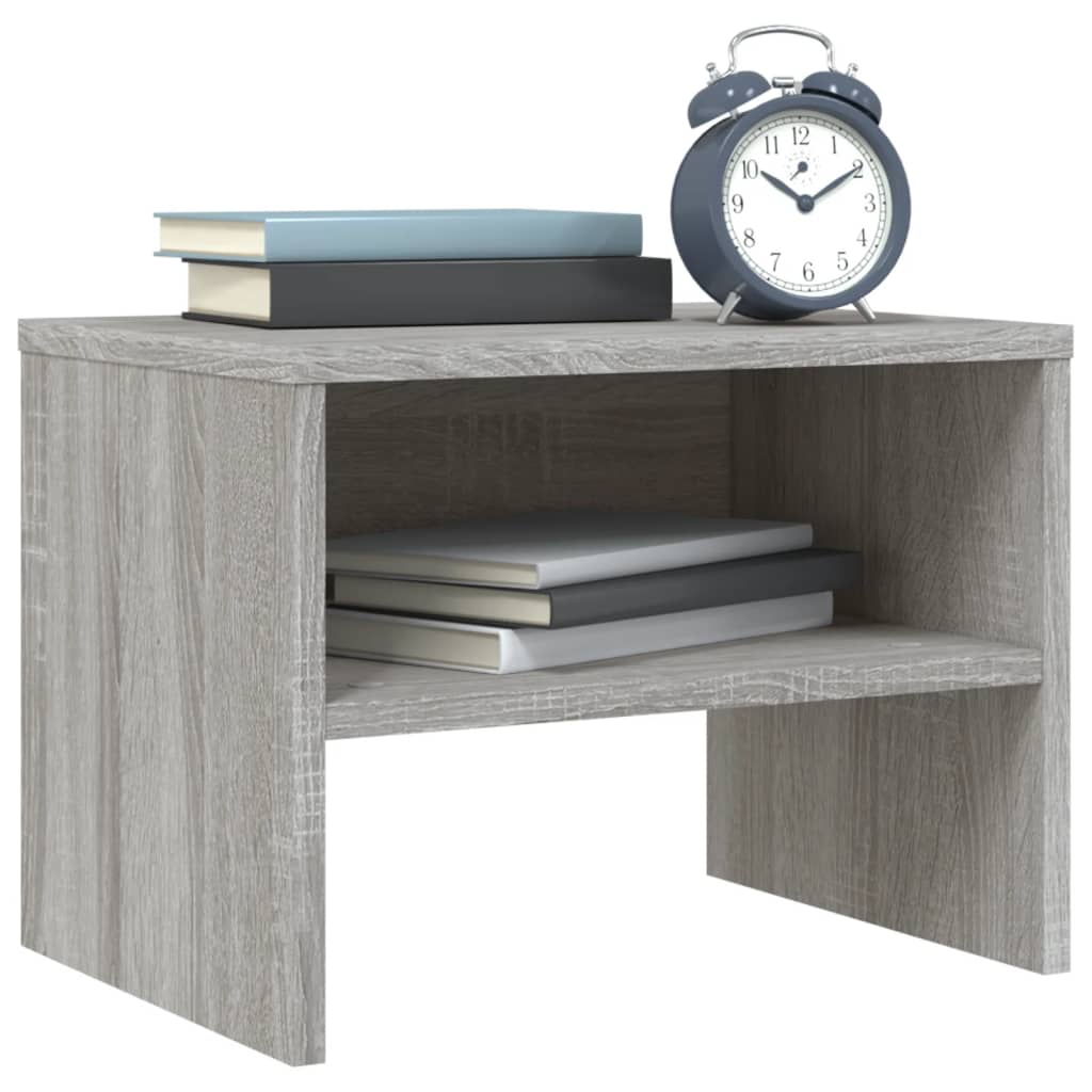 Comodini Grigio Sonoma 2 pz 40x30x30 cm in Legno Multistrato - homemem39
