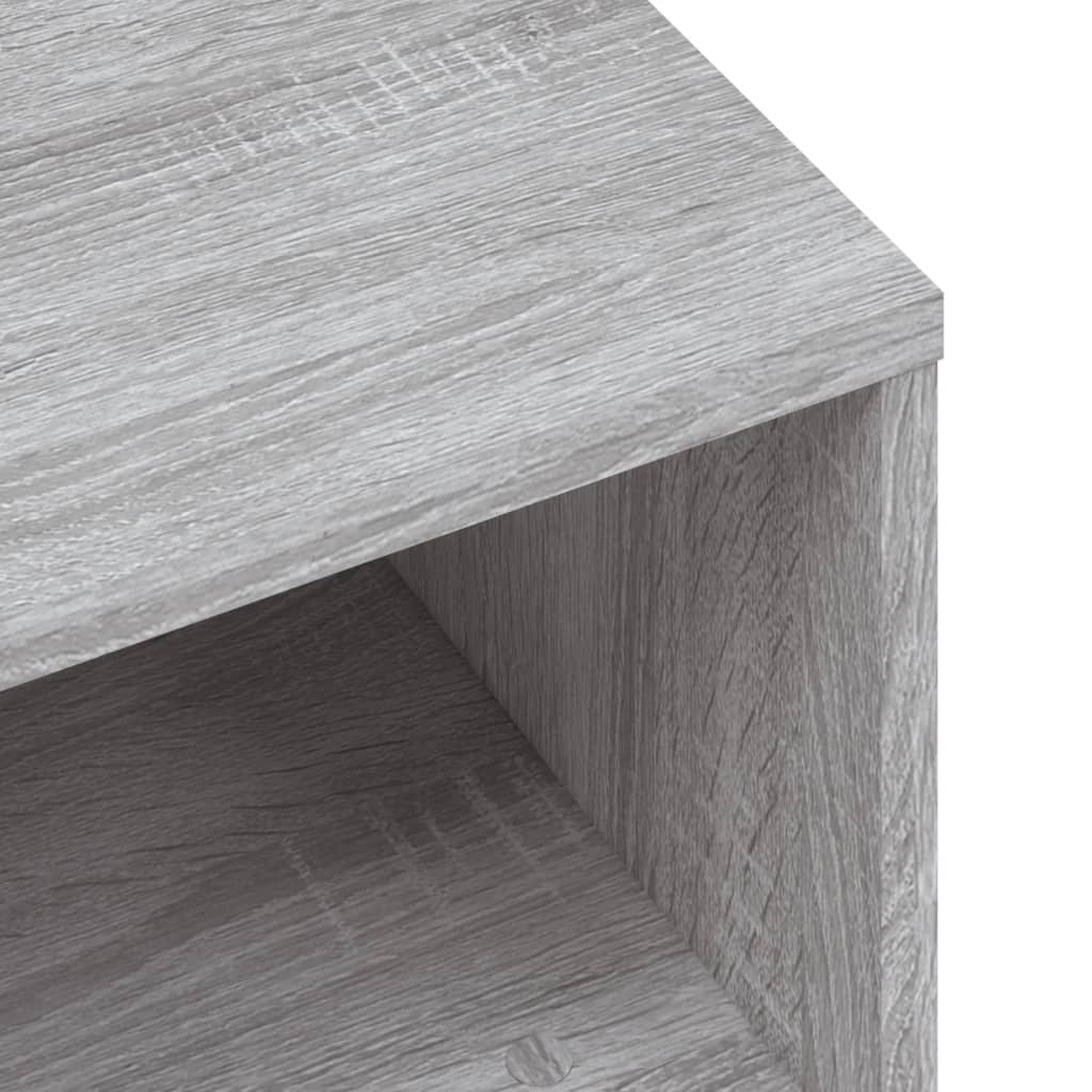 Comodini Grigio Sonoma 2 pz 40x30x30 cm in Legno Multistrato - homemem39