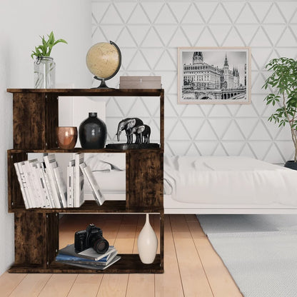 Libreria/Divisorio Rovere Fumo 80x24x96 cm in Legno Ingegnerizzato | homemem39