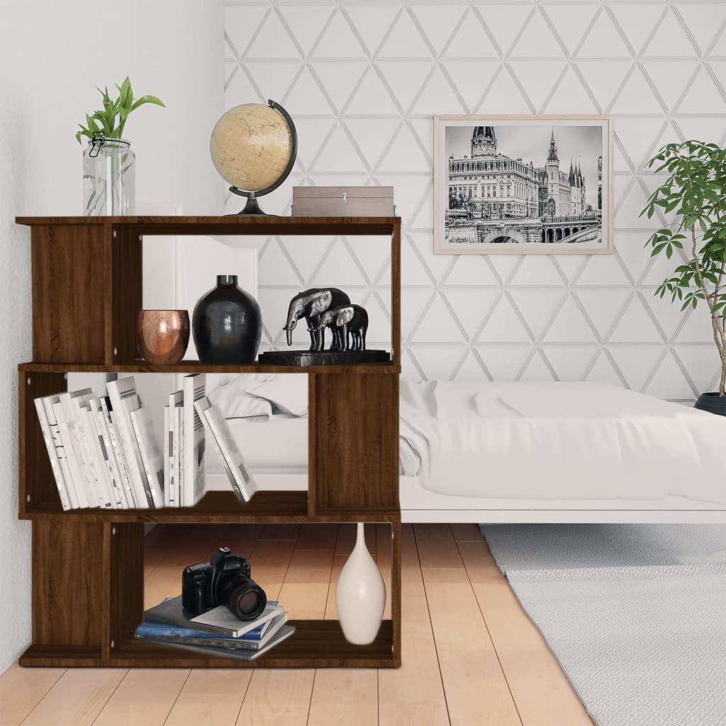 Libreria/Divisorio Rovere Marrone 80x24x96 cm Legno Ingegnerizzato | homemem39