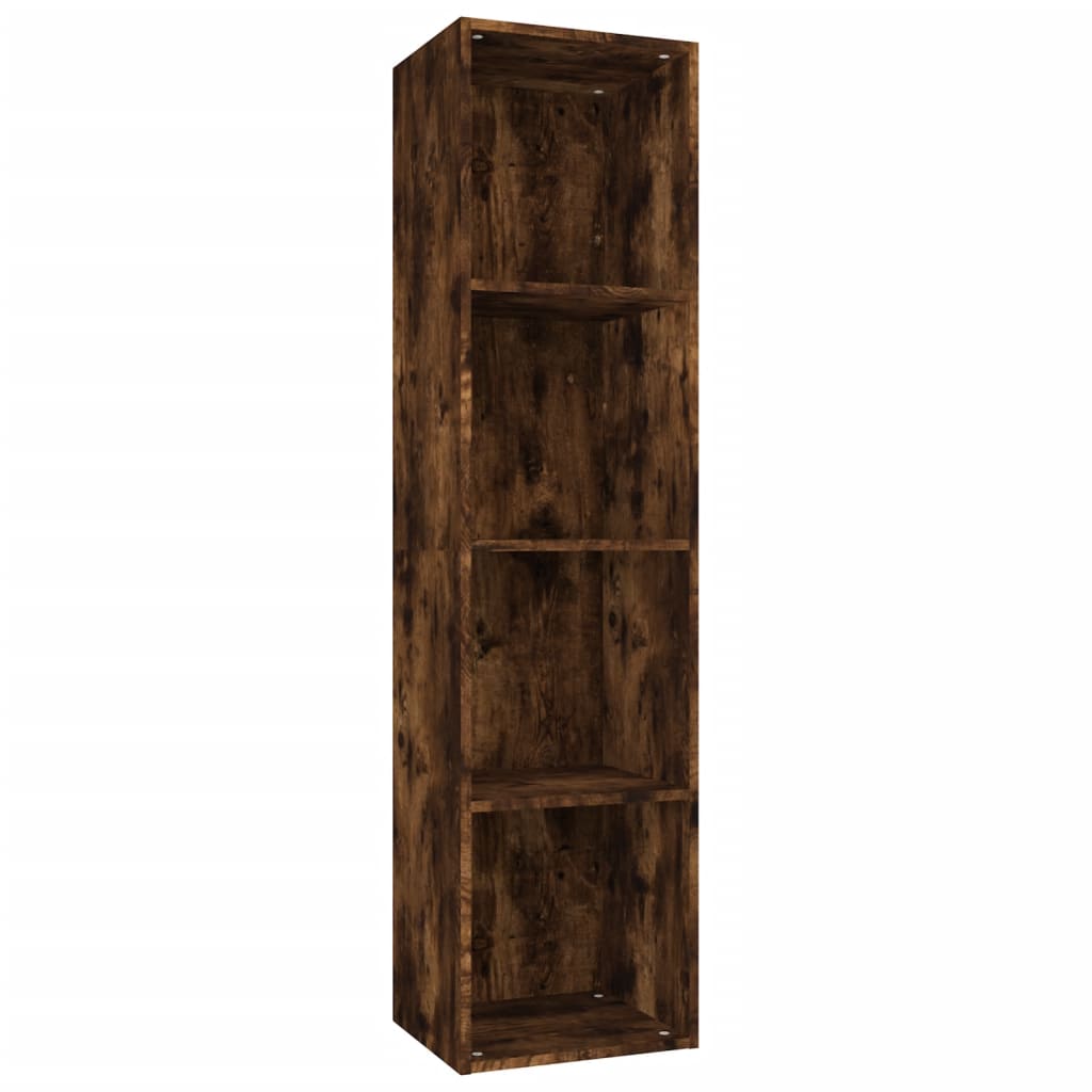 Libreria/Mobile TV Rovere Fumo 36x30x143cm in Legno Multistrato