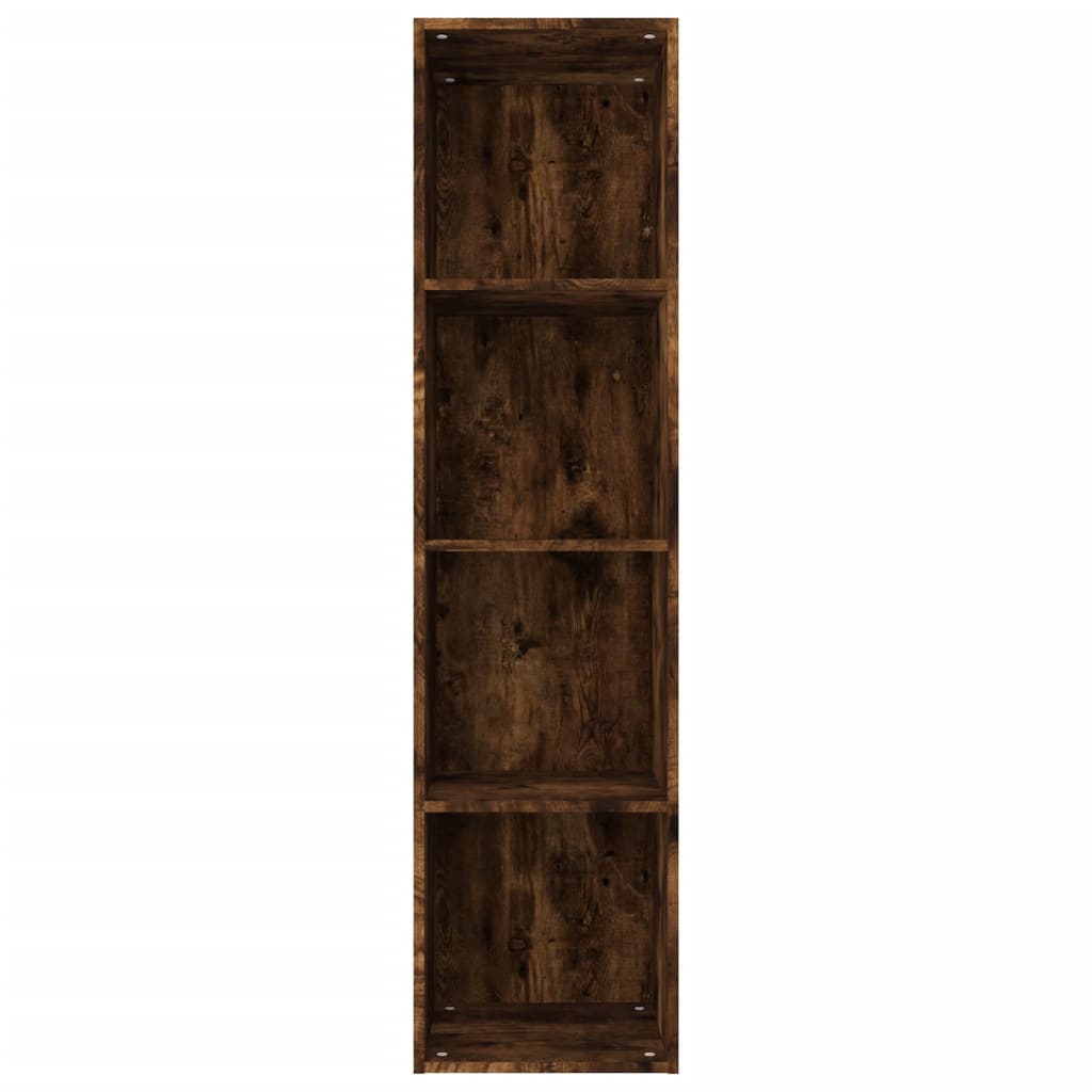 Libreria/Mobile TV Rovere Fumo 36x30x143cm in Legno Multistrato