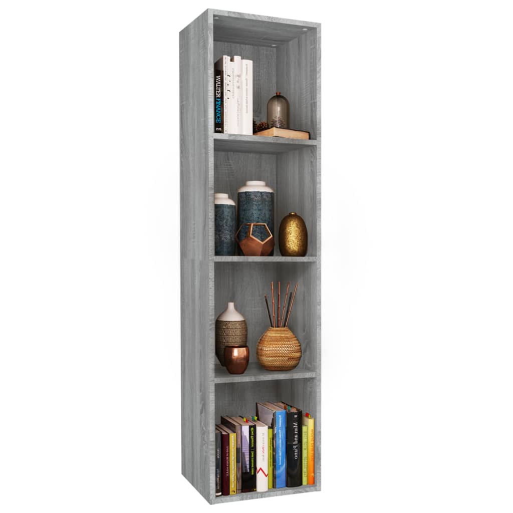 Libreria/Mobile TV Grigio Sonoma 36x30x143 cm Legno Multistrato