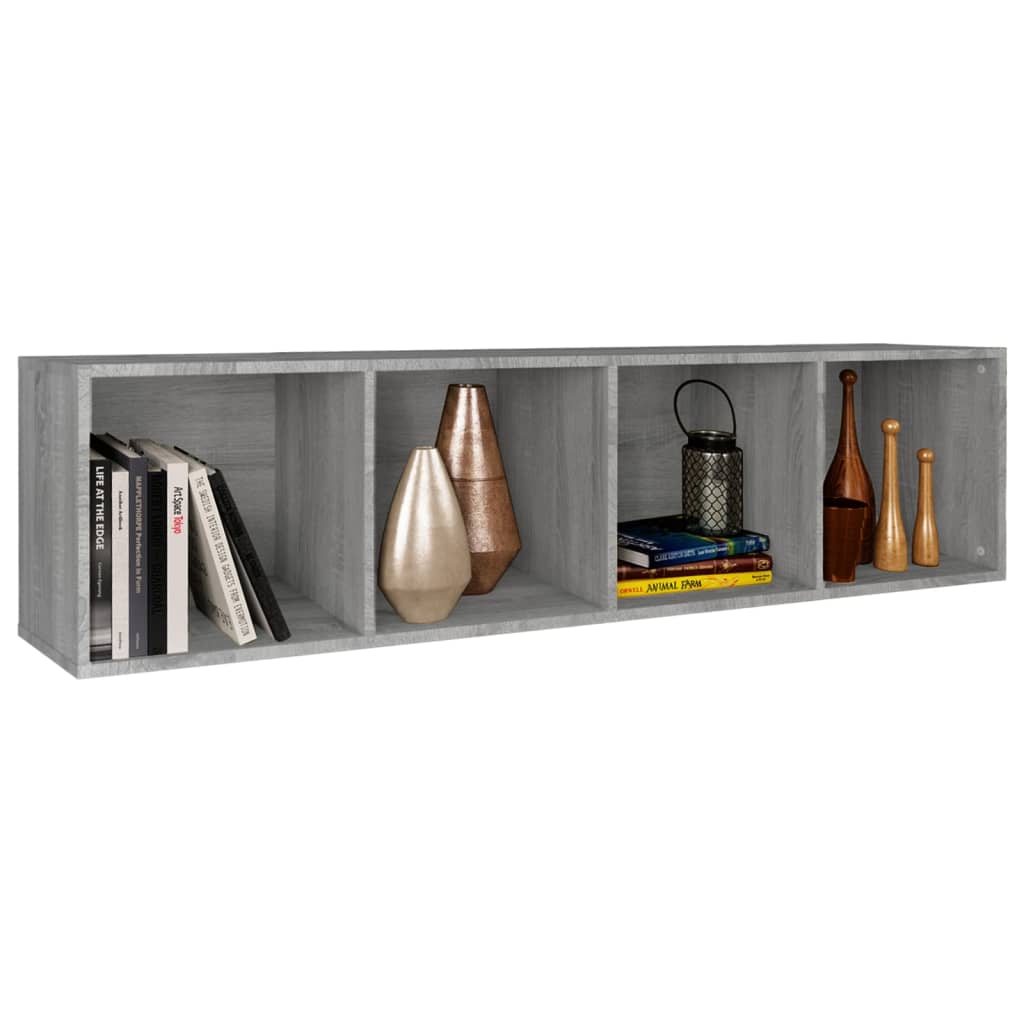 Libreria/Mobile TV Grigio Sonoma 36x30x143 cm Legno Multistrato