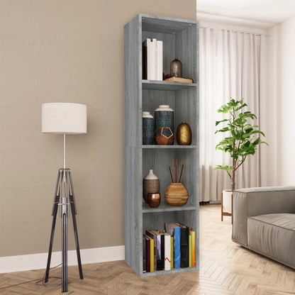 Libreria/Mobile TV Grigio Sonoma 36x30x143 cm Legno Multistrato