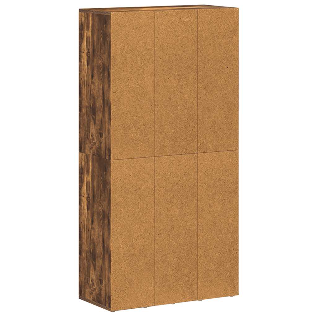 Libreria/Credenza Rovere Fumo 66x30x130 cm in Legno Multistrato | homemem39