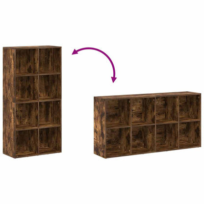 Libreria/Credenza Rovere Fumo 66x30x130 cm in Legno Multistrato