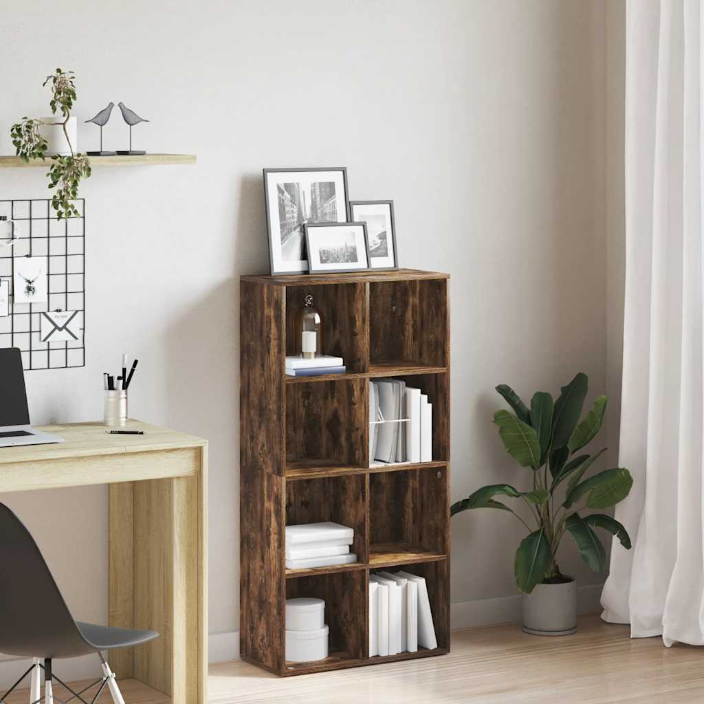 Libreria/Credenza Rovere Fumo 66x30x130 cm in Legno Multistrato | homemem39