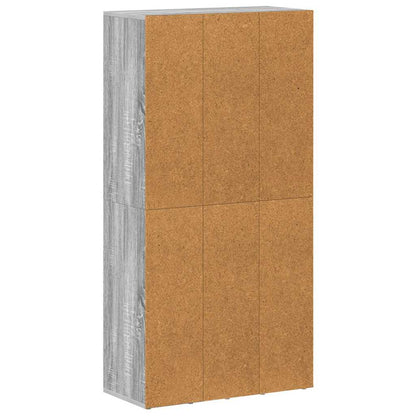 Libreria/Credenza Grigio Sonoma 66x30x130 cm Legno Multistrato
