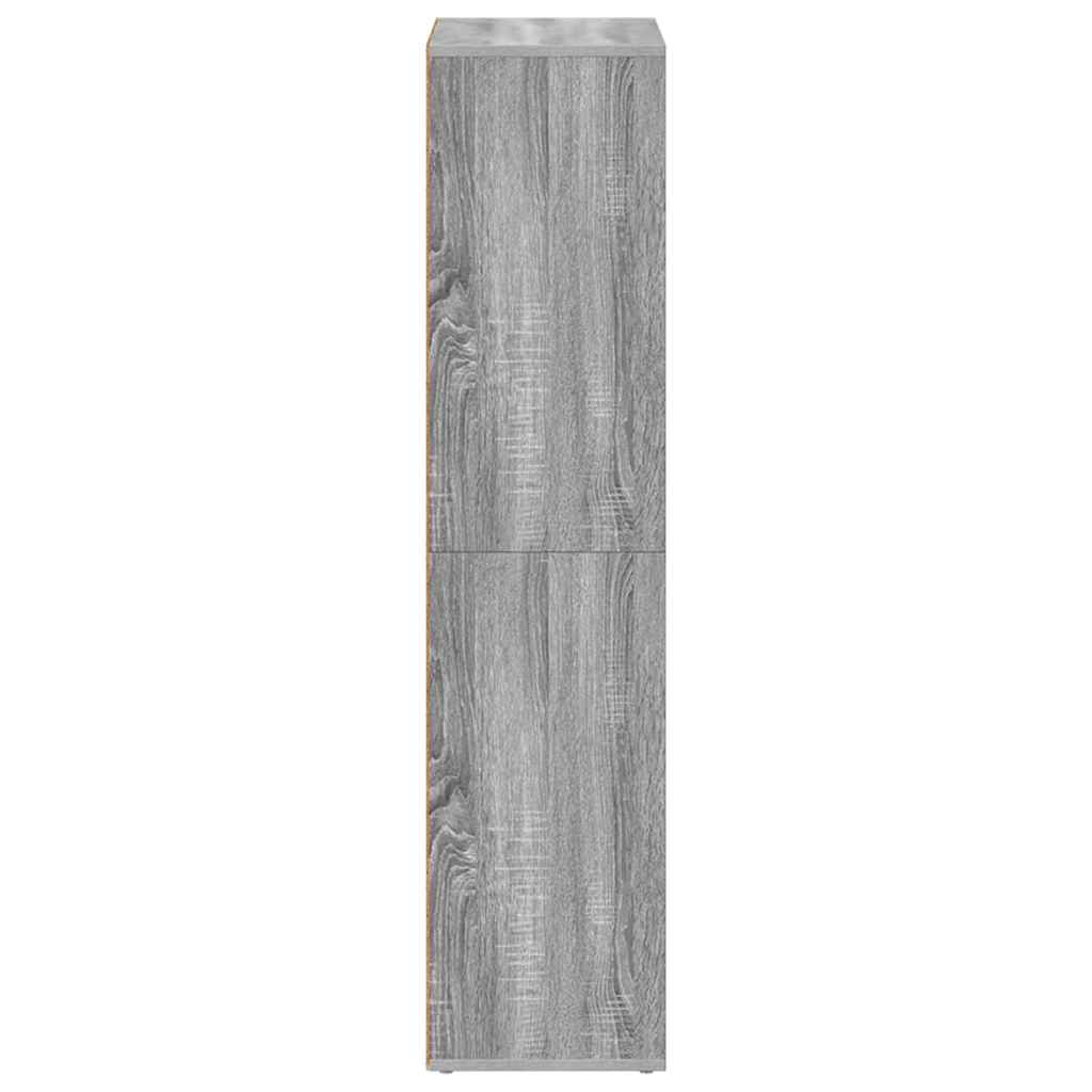 Libreria/Credenza Grigio Sonoma 66x30x130 cm Legno Multistrato