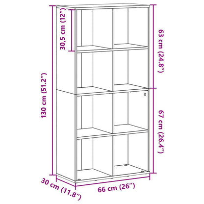 Libreria/Credenza Grigio Sonoma 66x30x130 cm Legno Multistrato | homemem39