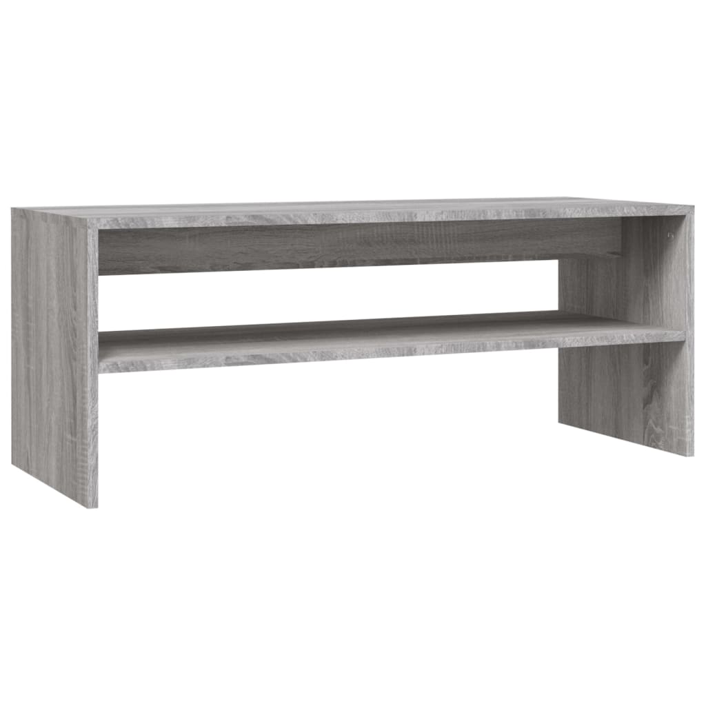 Tavolino da Salotto Grigio Sonoma 100x40x40cm Legno Multistrato | homemem39